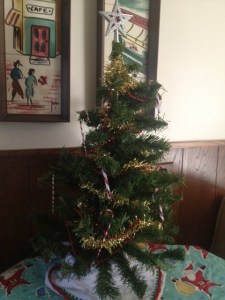 Vintage tree from my Grandmother...some years this was her only tree...